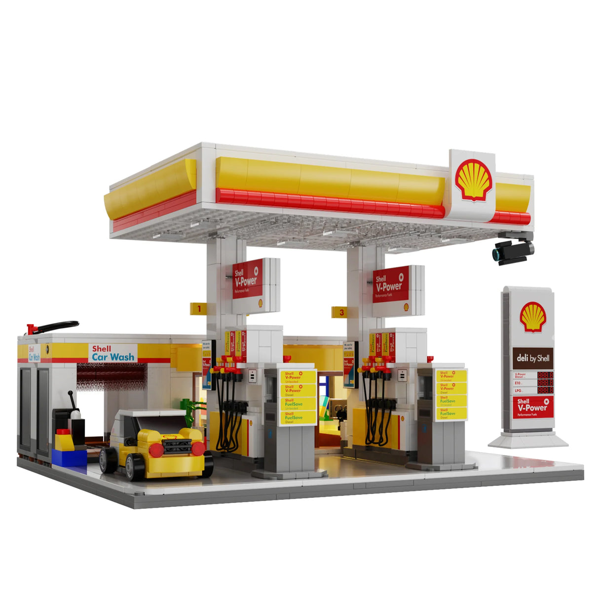 CaDA Shell Retail Station 1309 Pieces Brick Model Kit C66026W