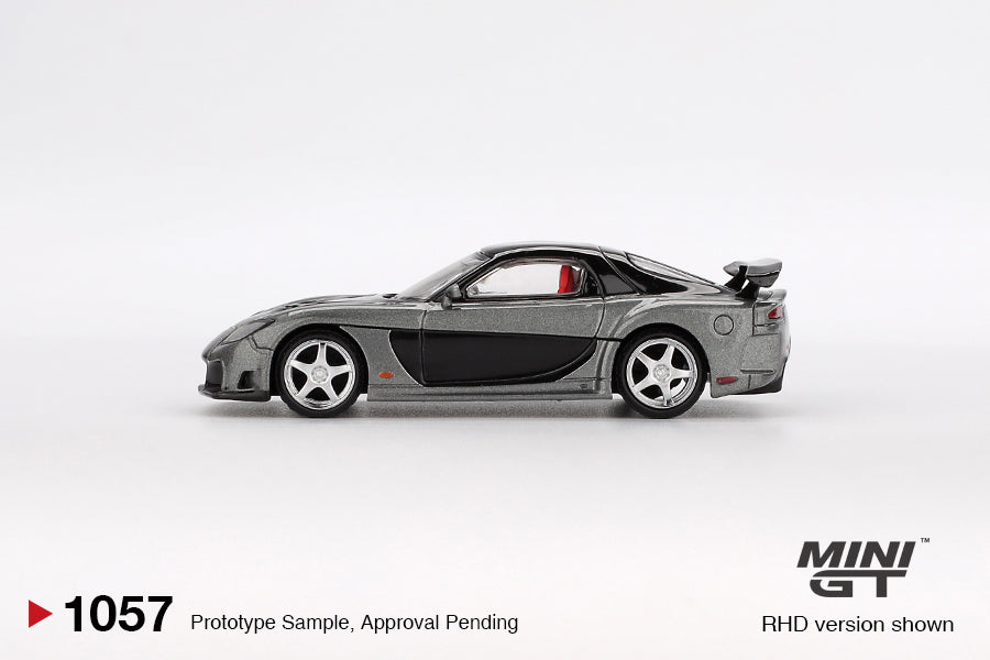 Mini GT Mazda RX-7 Veilside Fortune Grey RHD 1:64 - MGT01057-R