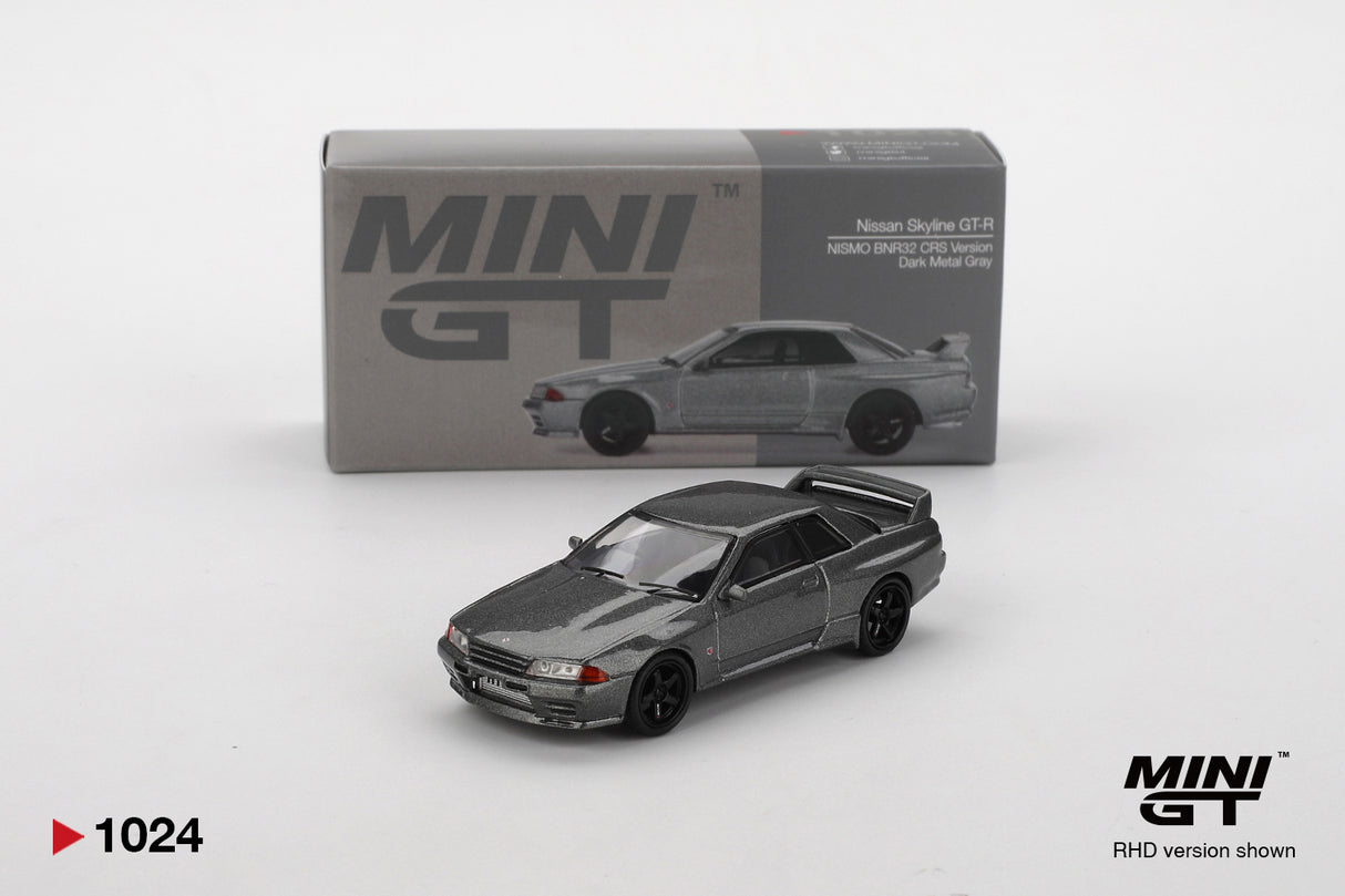 Mini GT Nissan Skyline GT-R (R32) (NISMO BNR32 CRS Version) Dark Metal Gray 1:64 - MGT01024-R