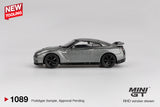 Mini GT Nissan GT-R Nismo 2013 Dark Metal Grey R35 CRS RHD 1:64 - MGT01089-R