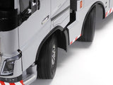 Tamiya RC Volvo FH16 Globetrotter 750 8x4 Recovery Truck with Silver Painted Body Components - Limited Edition - Item #47528