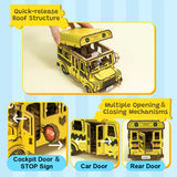 Puremind Peanuts™ Snoopy Yellow School Bus Wooden Kit 1204