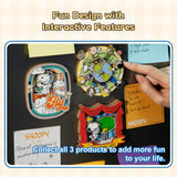 Puremind Peanuts™ Magnetic Around the World Wooden Clock 2201