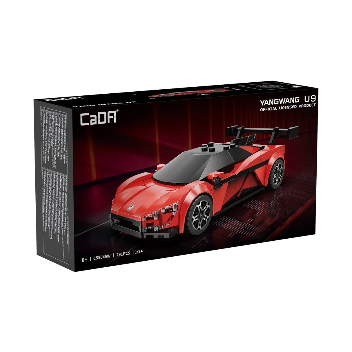 CaDA BYD Yangwang U9 Electric Super Coupé 1:24 291 Pieces Brick Model Kit C55045W