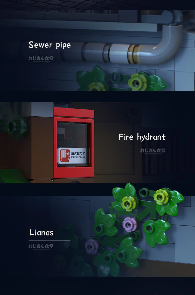 CaDA Japanese Style Canteen 861 pcs Brick Model Kit C66014W