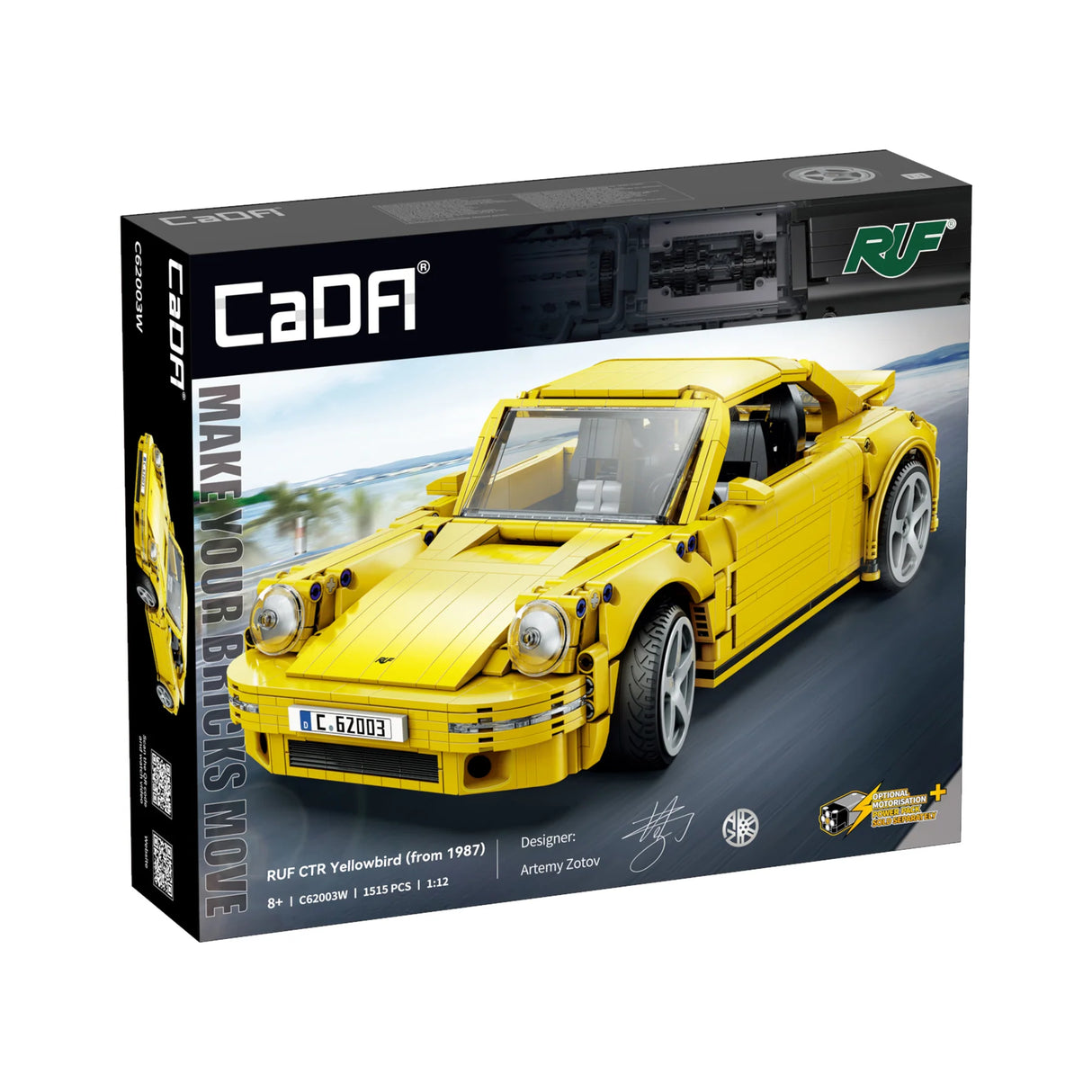 CaDA RUF CTR 2017 Yellowbird 1:12 1515 Pieces Brick Model Kit C62003W