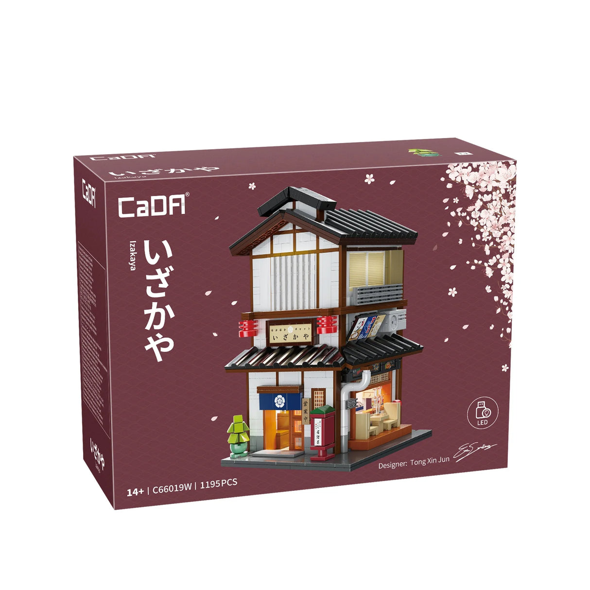 CaDA Japanese Corner Yakitori Izakaya Restaurant Bar 1195 pcs Brick Model Kit C66019W