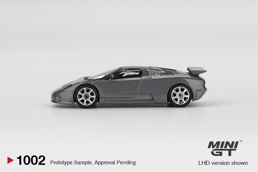 Mini GT Bugatti EB110 Super Sport Grigio Scuro LHD - MGT01002-L
