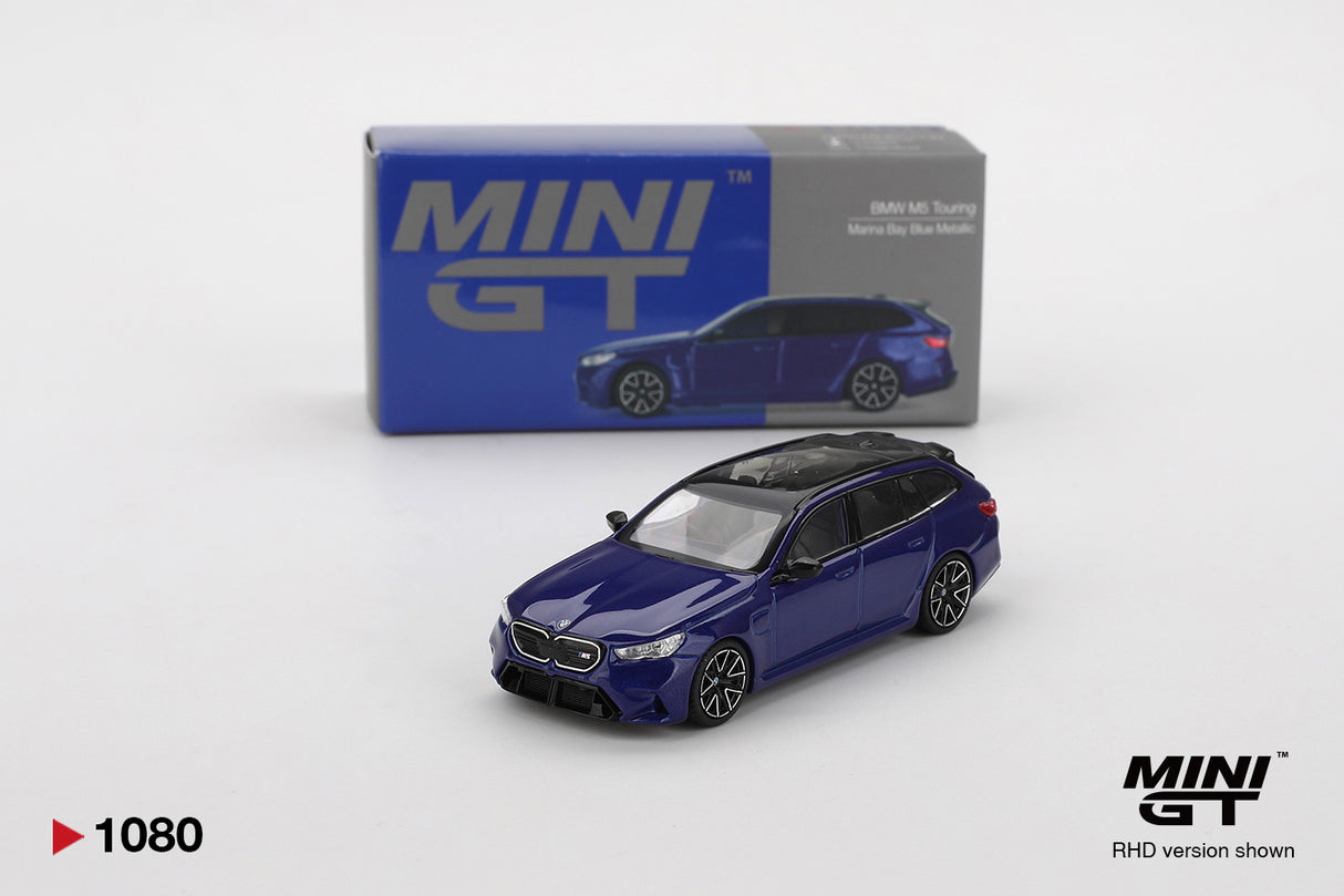 Mini GT BMW M5 Touring Marina Bay Blue Metallic 1:64 - MGT01080-R