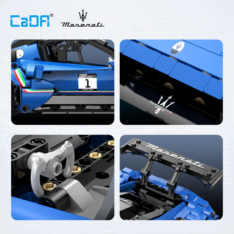 CaDA Maserati GT2 Race Car 1:14 549 Pieces Brick Model Kit C57013W