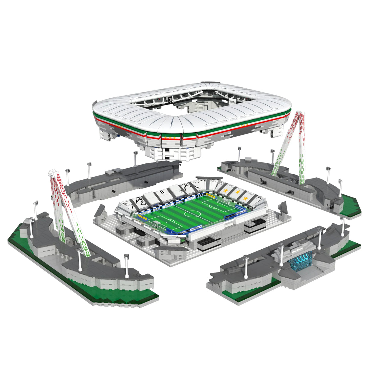 CaDA Juventus Allianz Stadium - Official License - 3638 Pieces Brick Model Kit C66021W