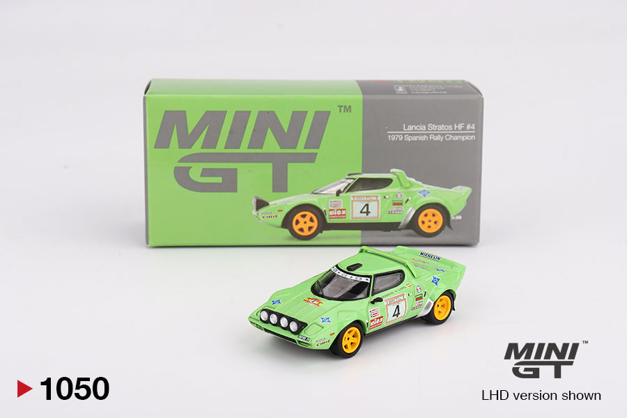 Mini GT Lancia Stratos HF No.04 1979 Spanish Rally Champion LHD 1:64 - MGT01050-L