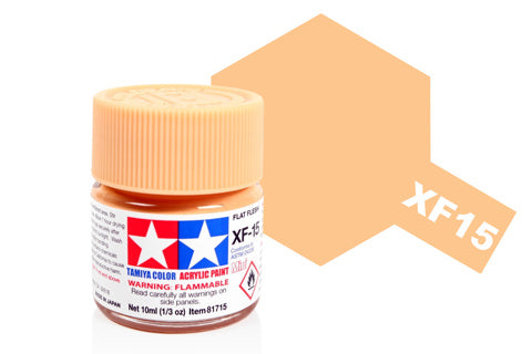 Tamiya Acrylic Mini XF-15 Flat Flesh Paint 10ml - Item #81715