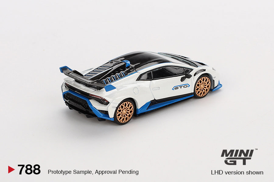Mini GT Lamborghini Huracán STO Bianco Asopo RHD - MGT00788-R