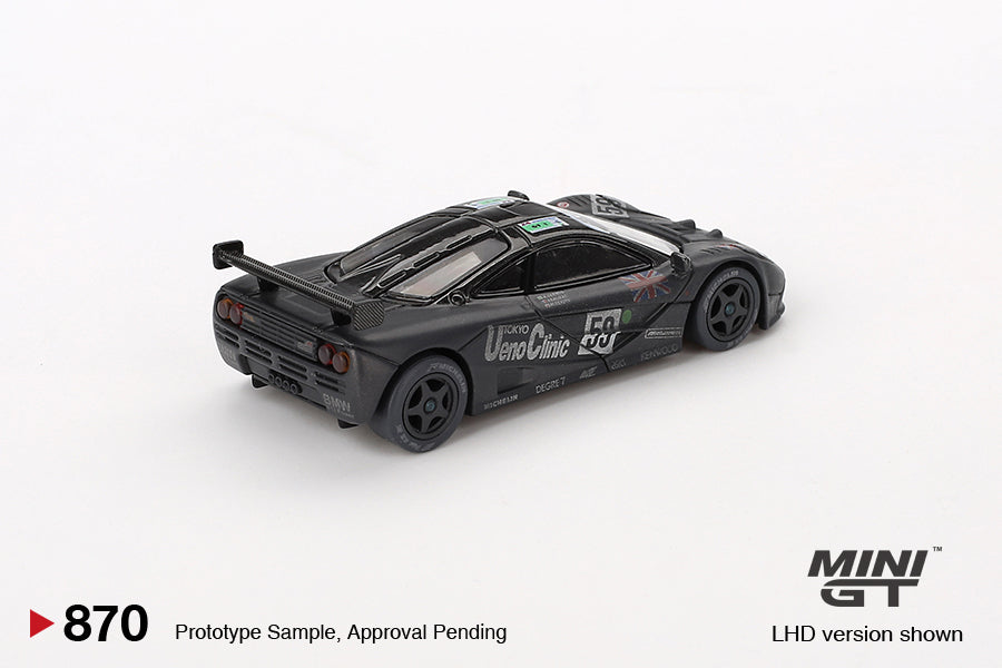 Mini GT McLaren F1 GTR #59 1995 Le Mans 24Hr Winner Post-Race Weathered LHD - MGT00870-L
