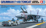 Tamiya Grumman F-14B Tomcat w/Shipboard Towing Tractor 1/48 Plastic Model Kit - Item #61129