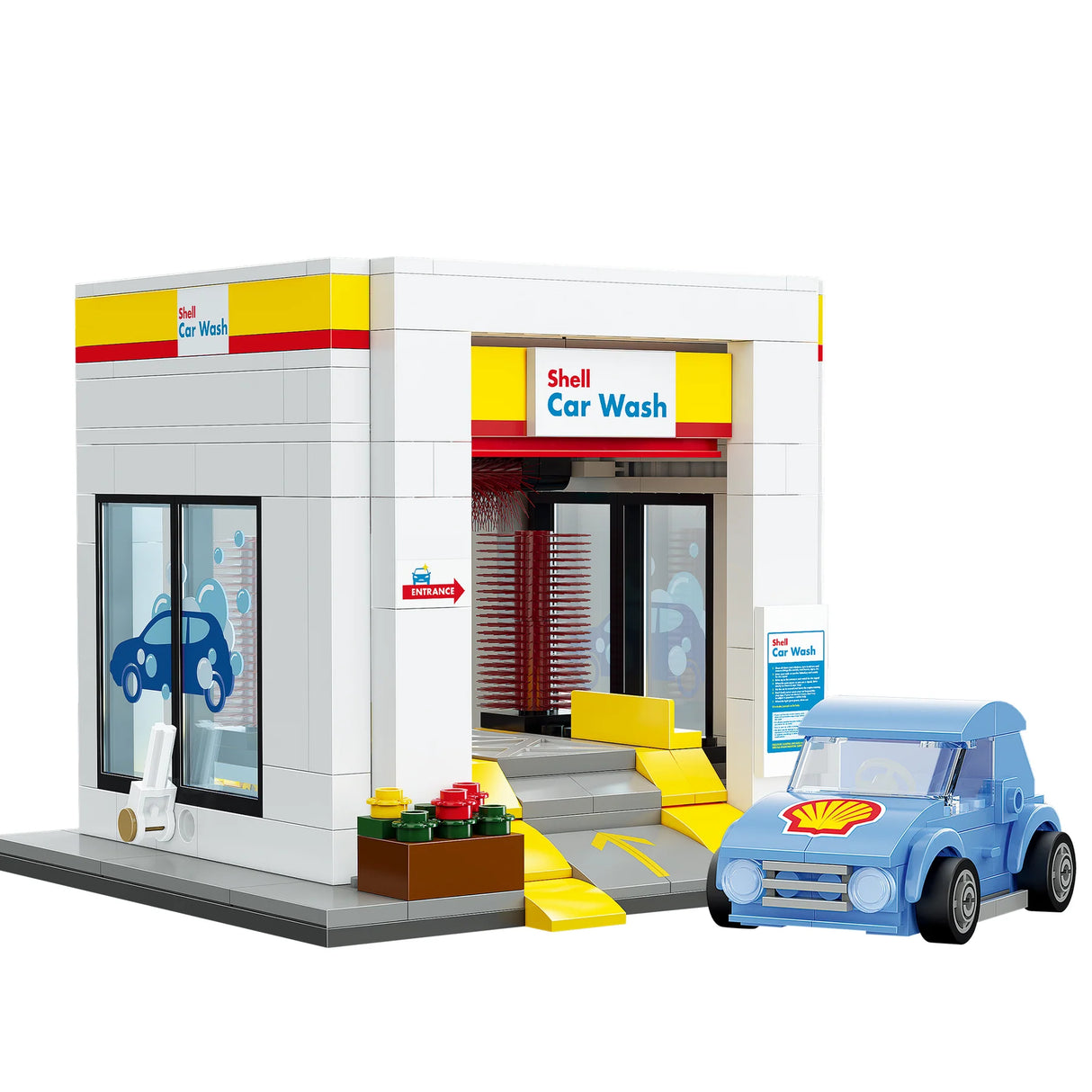 CaDA Shell Car Wash 294 Pieces Brick Model Kit C66030W