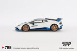 Mini GT Lamborghini Huracán STO Bianco Asopo RHD - MGT00788-R