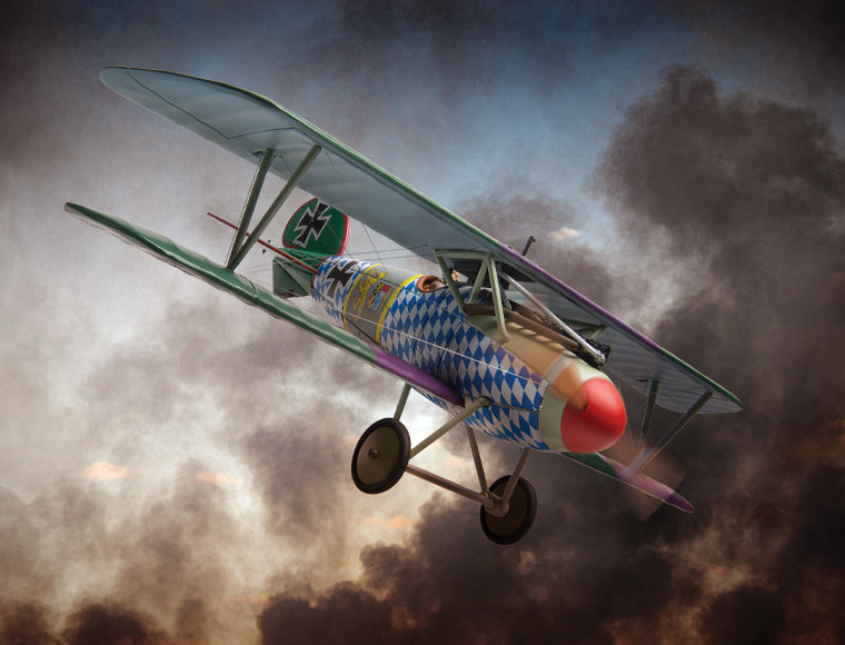 Corgi Albatros D.V Biplane - Jasta 5 - Ltn.d.R Wolf AA37812 - Art Image