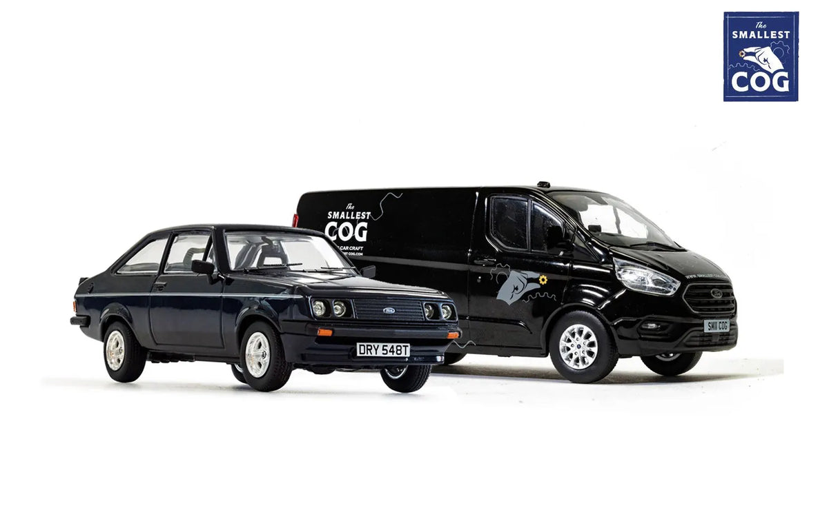 Corgi Ford The Smallest Cog Collection - Transit Custom 300L1 + Ford Escort RS2000 - BUNDLEC26 1:43