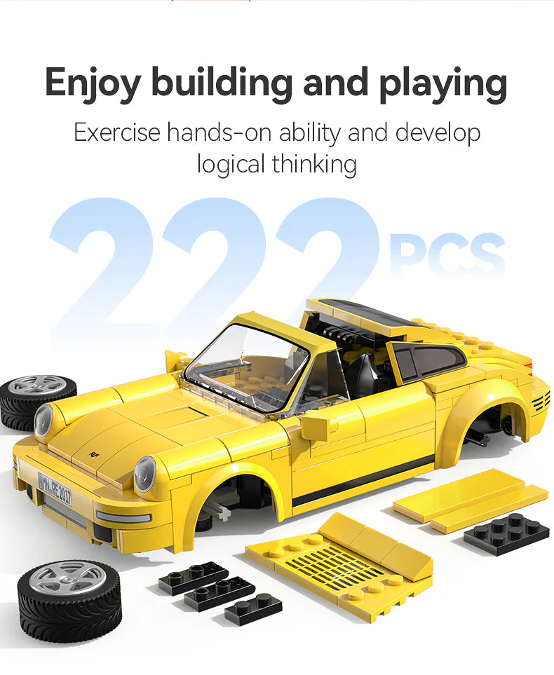 CaDA RUF CTR 2017 Yellowbird - RC Dual Mode Control - 1:20 222 pieces Brick Model Kit C51079W