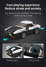 CaDA Initial D Toyota Trueno AE86 Car 1:24 280 Pieces Brick Model Kit C55014W