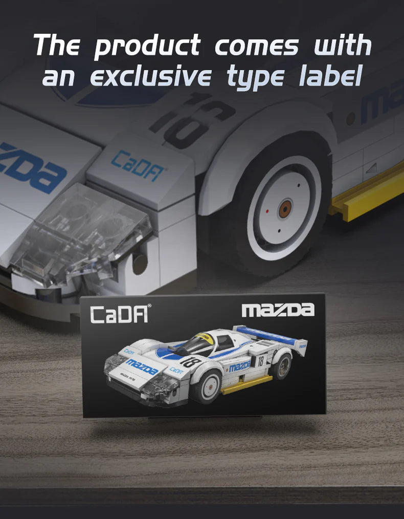 CaDA Mazda 787B 1:24 242 Pieces Brick Model Kit C55029W