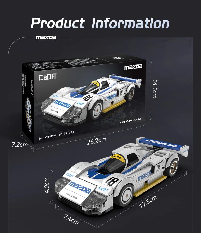 CaDA Mazda 787B 1:24 242 Pieces Brick Model Kit C55029W