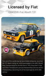 CaDA Fiat Abarth 131 1:24 254 Pieces Brick Model Kit C55035W