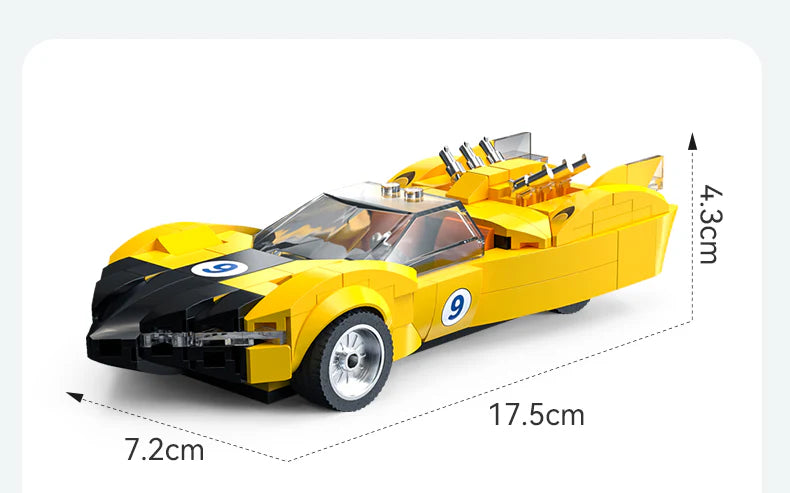 CaDA Speed Racer Shooting Star Car 1:24 250 Pieces Brick Model Kit C55088W