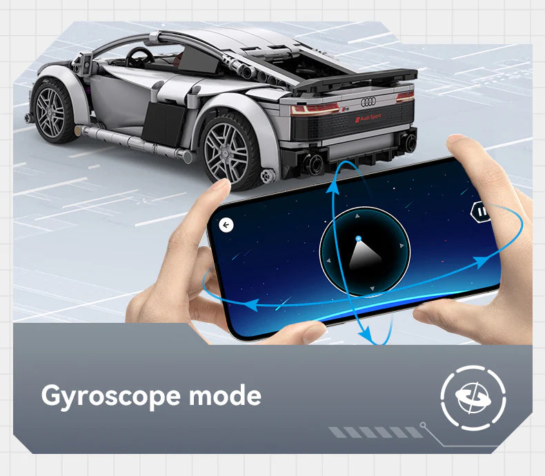 CaDA Audi R8 Coupe 1:14 536 Pieces Brick Model Kit C57012W