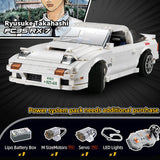 CaDA Ryosuke Initial D Mazda RX-7 1:12 FC3S 1552 Pieces Brick Model Kit C61022W