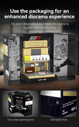 CaDA Initial D Fujiwara Tofu Shop 414 pcs Brick Model Kit C61033W