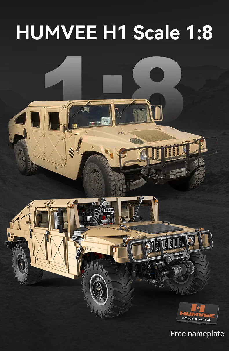 CaDA Humvee 1:8 3935 Pieces Brick Model Kit C61036W