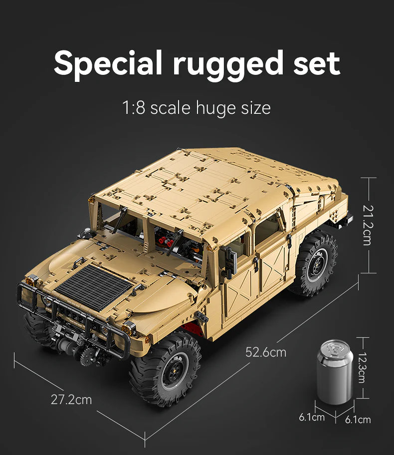 CaDA Humvee 1:8 3935 Pieces Brick Model Kit C61036W