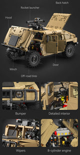 CaDA Humvee 1:8 3935 Pieces Brick Model Kit C61036W