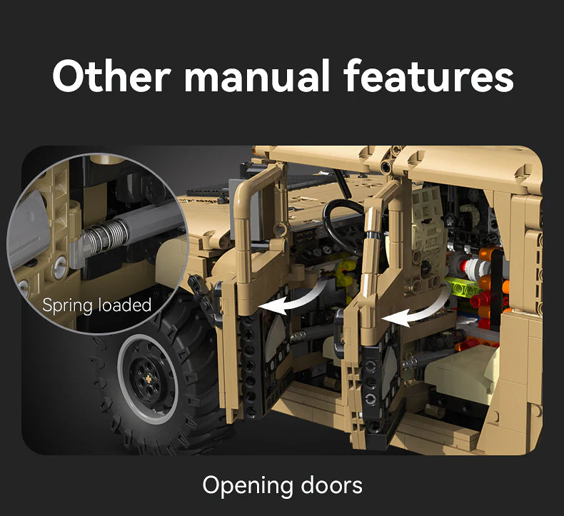 CaDA Humvee 1:8 3935 Pieces Brick Model Kit C61036W