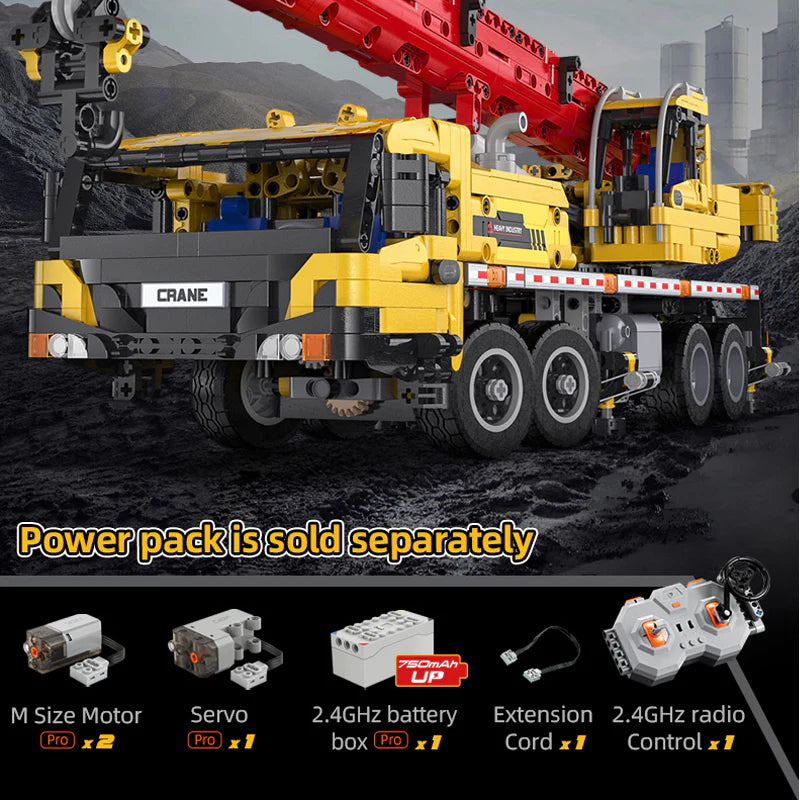 CaDA Mobile Crane - Full Function 1831 Pieces Brick Model Kit C61081W