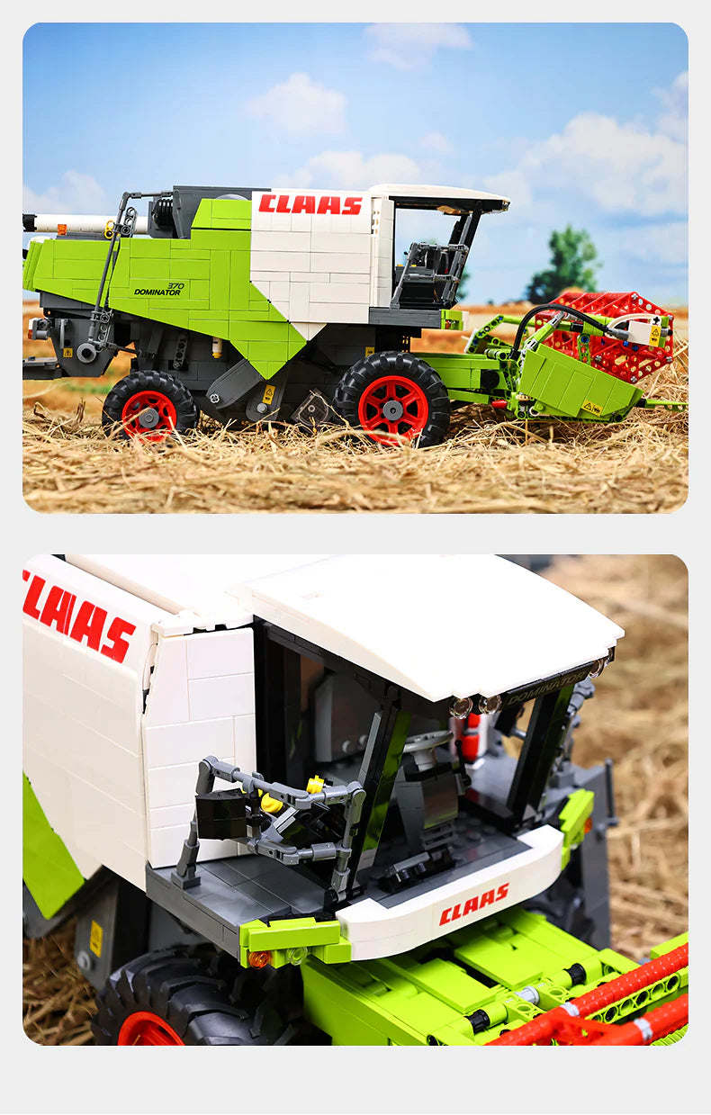 CaDA Master CLAAS Dominator 370 Combine Harvester 1:17 4567 Pieces Brick Model Kit C61508W