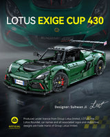 CaDA Master Lotus Exige Cup 430 1:8 3730 Pieces Brick Model Kit C61511W