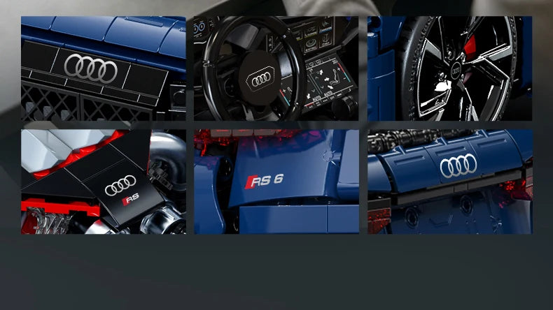 CaDA Master Audi RS6 Avant C8 (2019) 1:8 4663 Pieces Brick Model Kit C61515W