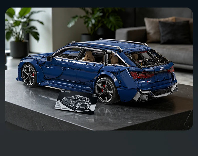 CaDA Master Audi RS6 Avant C8 (2019) 1:8 4663 Pieces Brick Model Kit C61515W