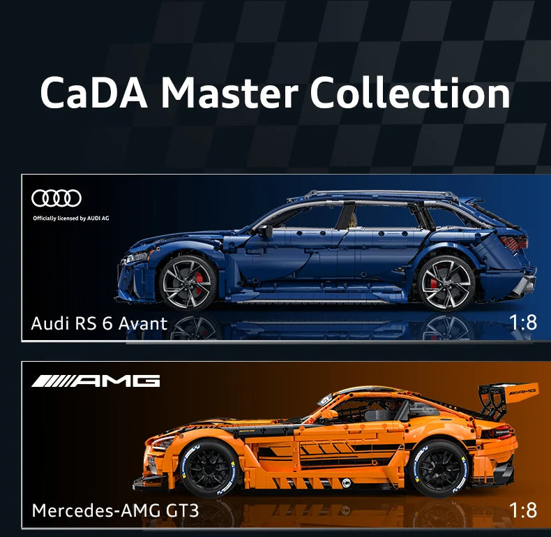 CaDA Master Audi RS6 Avant C8 (2019) 1:8 4663 Pieces Brick Model Kit C61515W