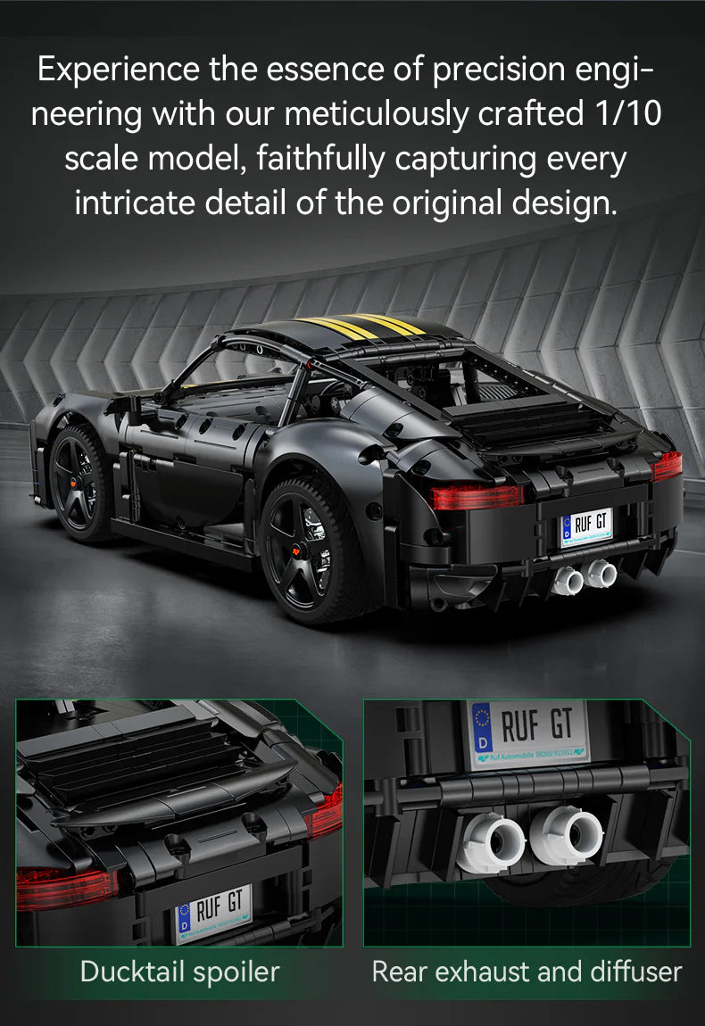 CaDA RUF GT 2019 1:10 1655 Pieces Brick Model Kit C63006W