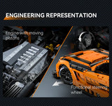 CaDA Mercedes-AMG GT3 1:8 5466 Pieces Brick Model Kit C64008W