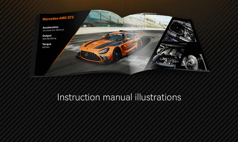 CaDA Mercedes-AMG GT3 1:8 5466 Pieces Brick Model Kit C64008W