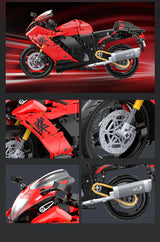 CaDA Suzuki Hayabusa Motorbike 1:6 1043 Pieces Brick Model Kit C64051W