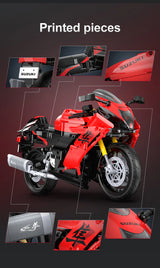 CaDA Suzuki Hayabusa Motorbike 1:6 1043 Pieces Brick Model Kit C64051W