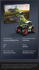 CaDA CLAAS Scorpion 756 Farm Telehandler 401 Pieces Brick Model Kit C65016W