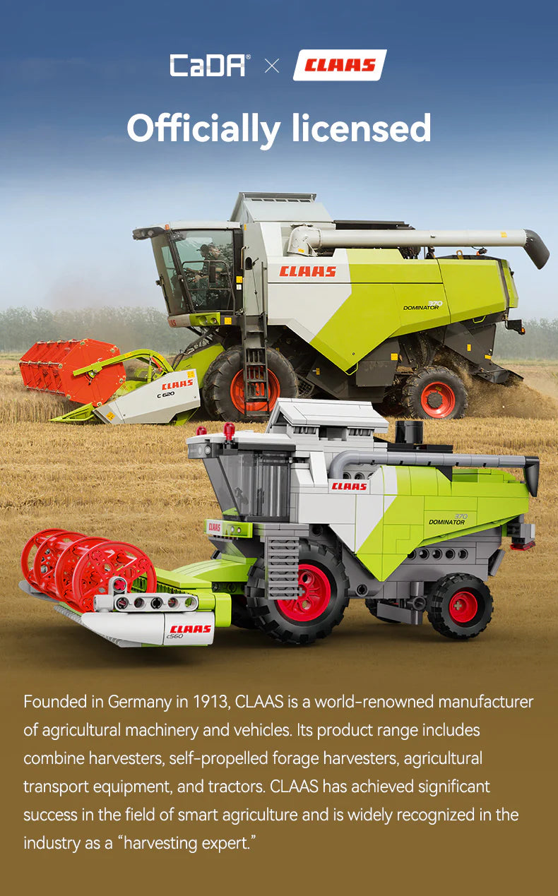 CaDA CLAAS Scorpion 756 Farm Telehandler 401 Pieces Brick Model Kit C65016W